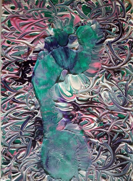 Astronaut footprints