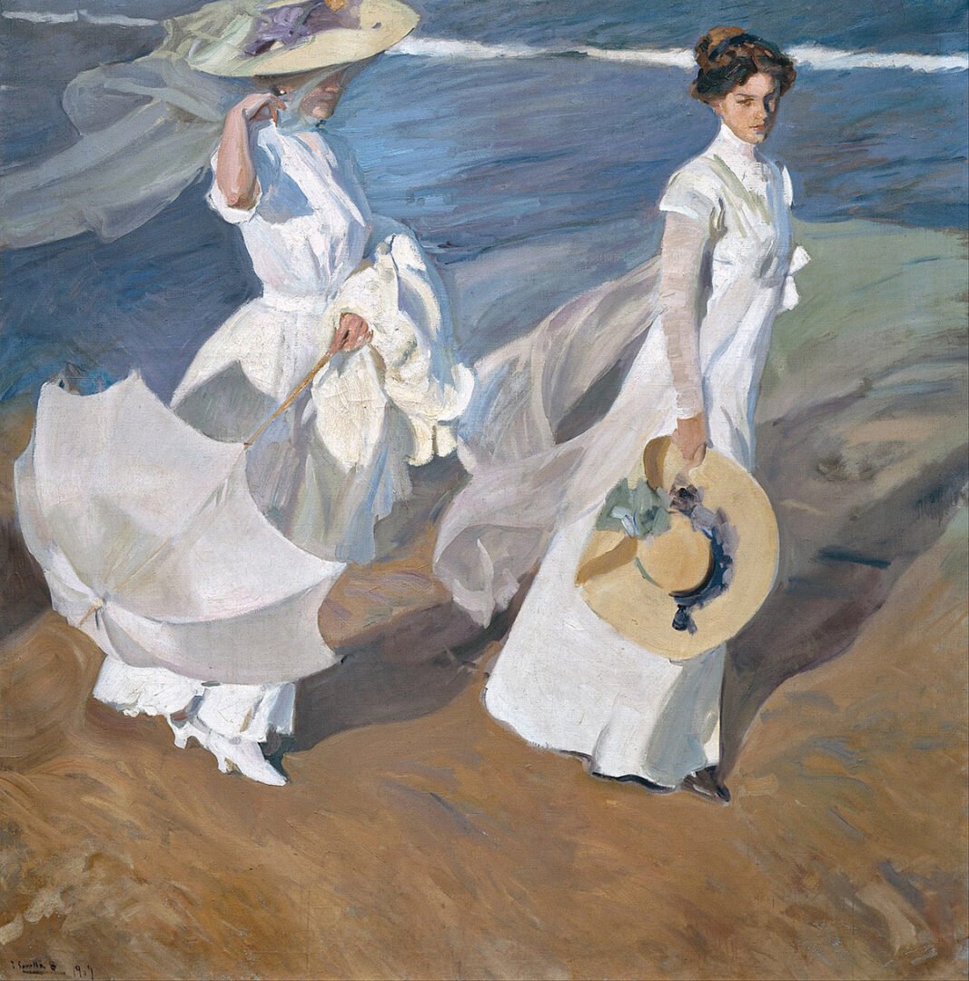 Joaquín Sorolla – Walk on the Beach