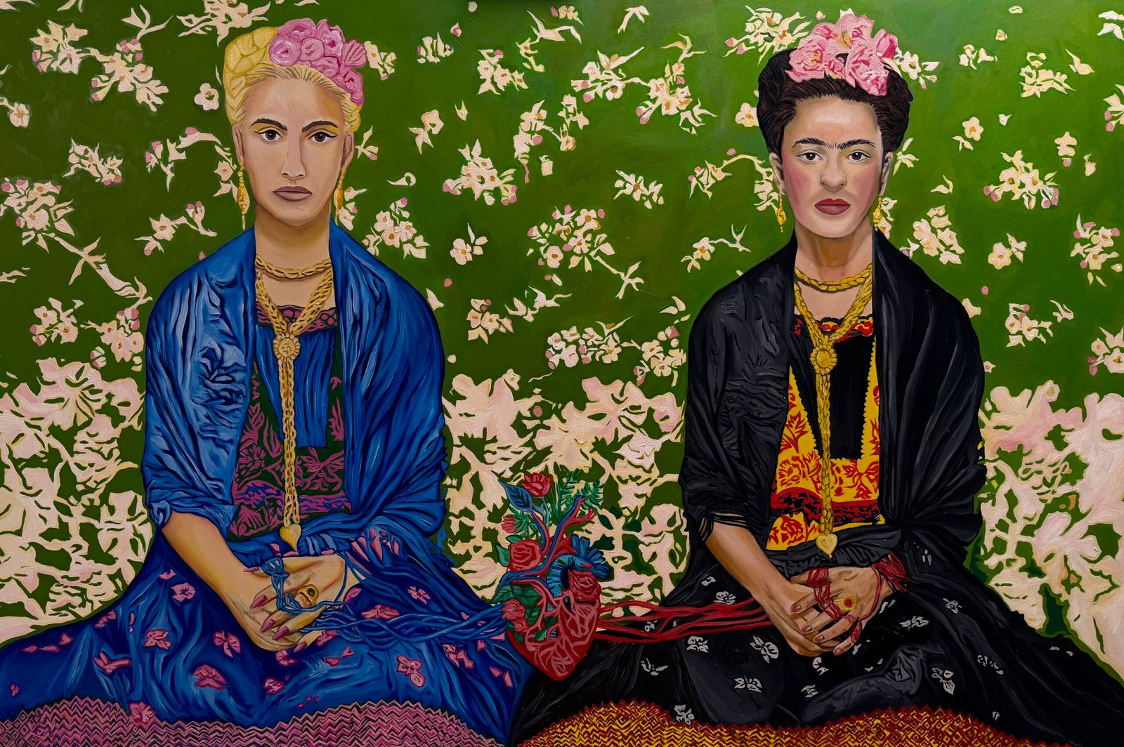 BLOOD-AND-WATER-from-the-series-MY-BOND-WITH-F.KAHLO-100-x-150-cm-oil-on-canvas-2024-N.Staniszewska-2