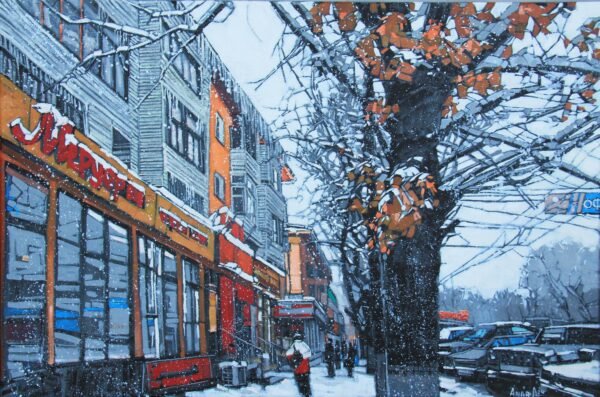 Зимняя-прогулка-по-улице-им.-Ауэзова.-Алматы.-21-декабря-2024-года-холст-масло-40х60-см