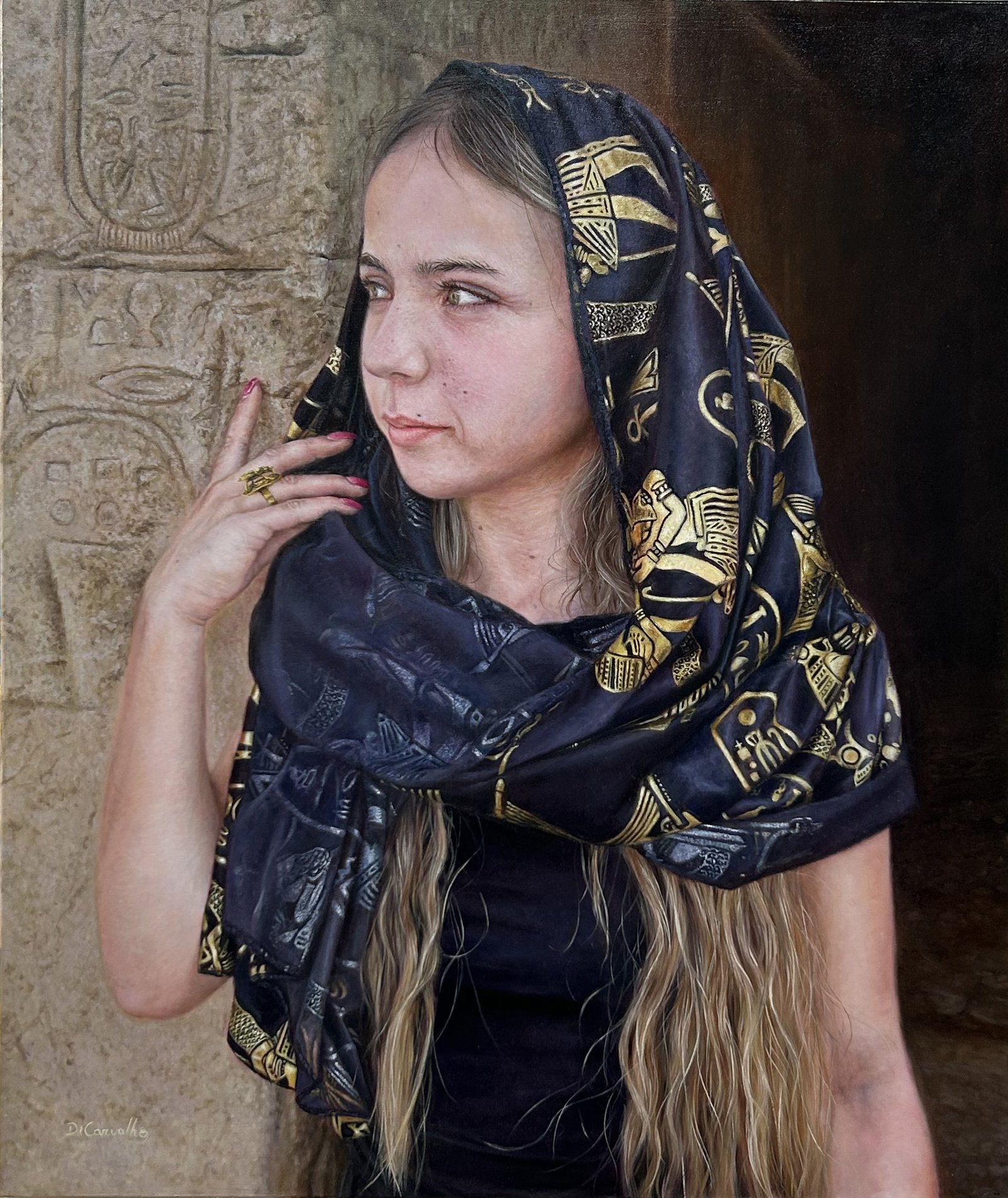 Templo-de-Horus-50x60-2024-oleo-sobre-tabla