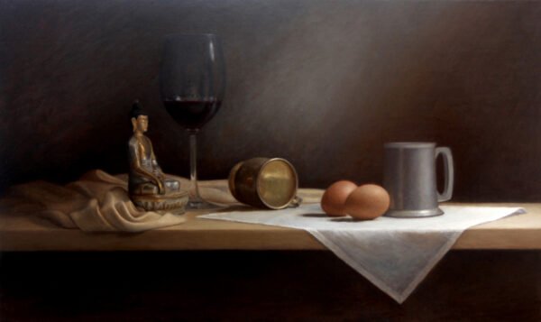 Still-Life-with-Wine-Eggs-and-Buddha-53x31.5cm-cleaned-up