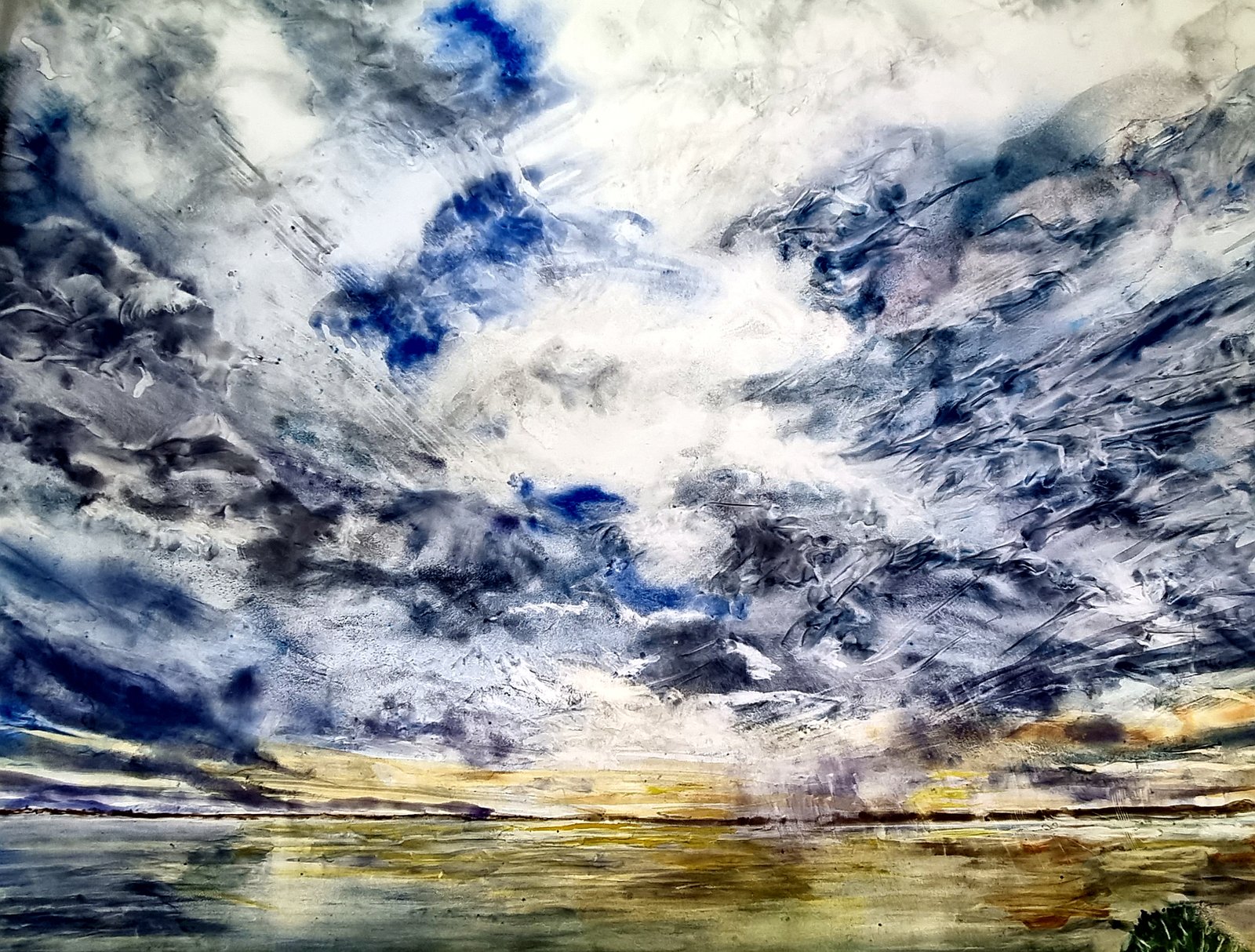 When-2-fronts-meet.SanRemo.WC-on-Clayboard-24x26in