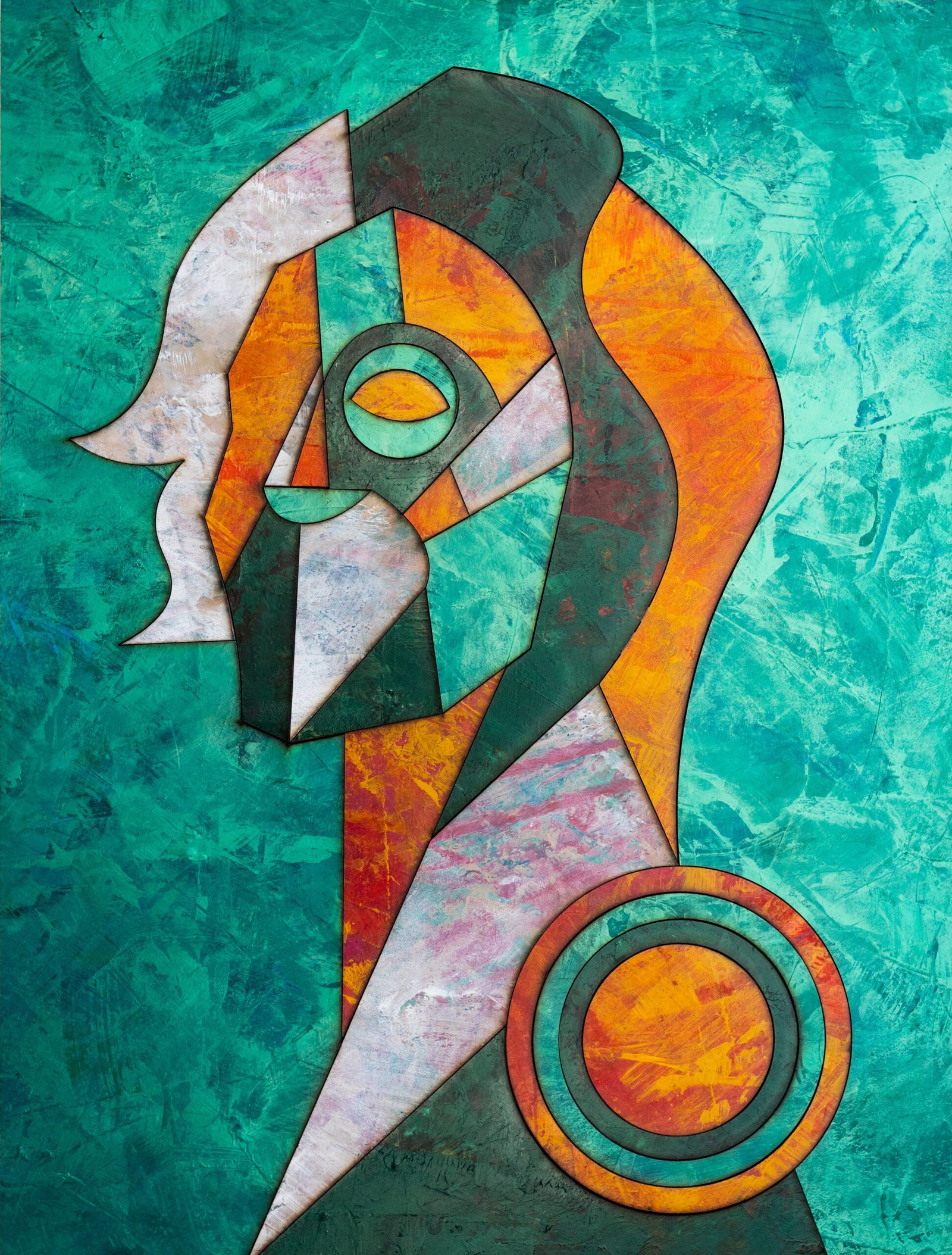 Imagined-Order-III-2021-Mixed-Media-on-Reconstructed-Board-57x75cm.-Lewis-Deeney-