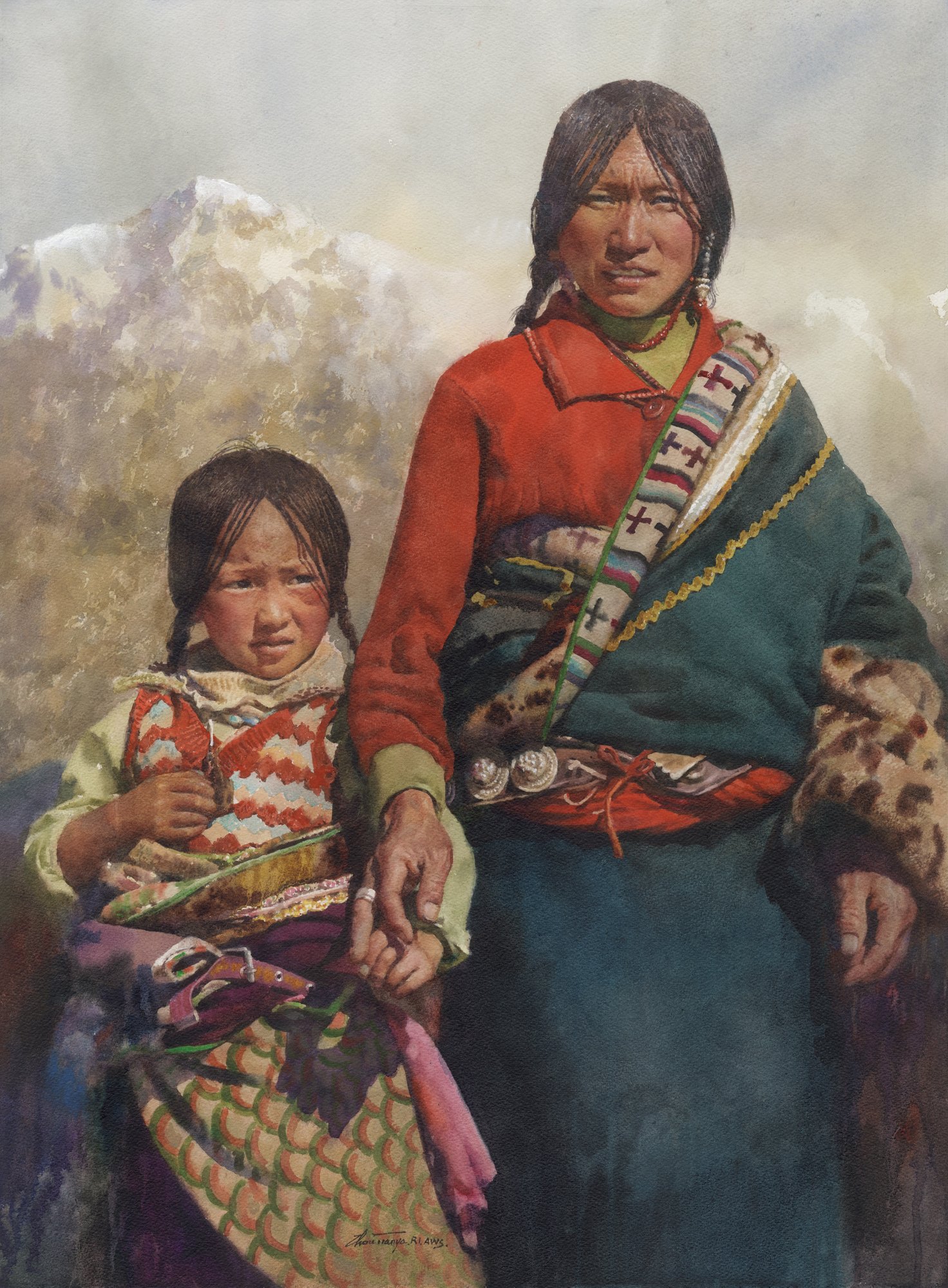 Tianya-ZhouMother-and-Daughter-30x22in
