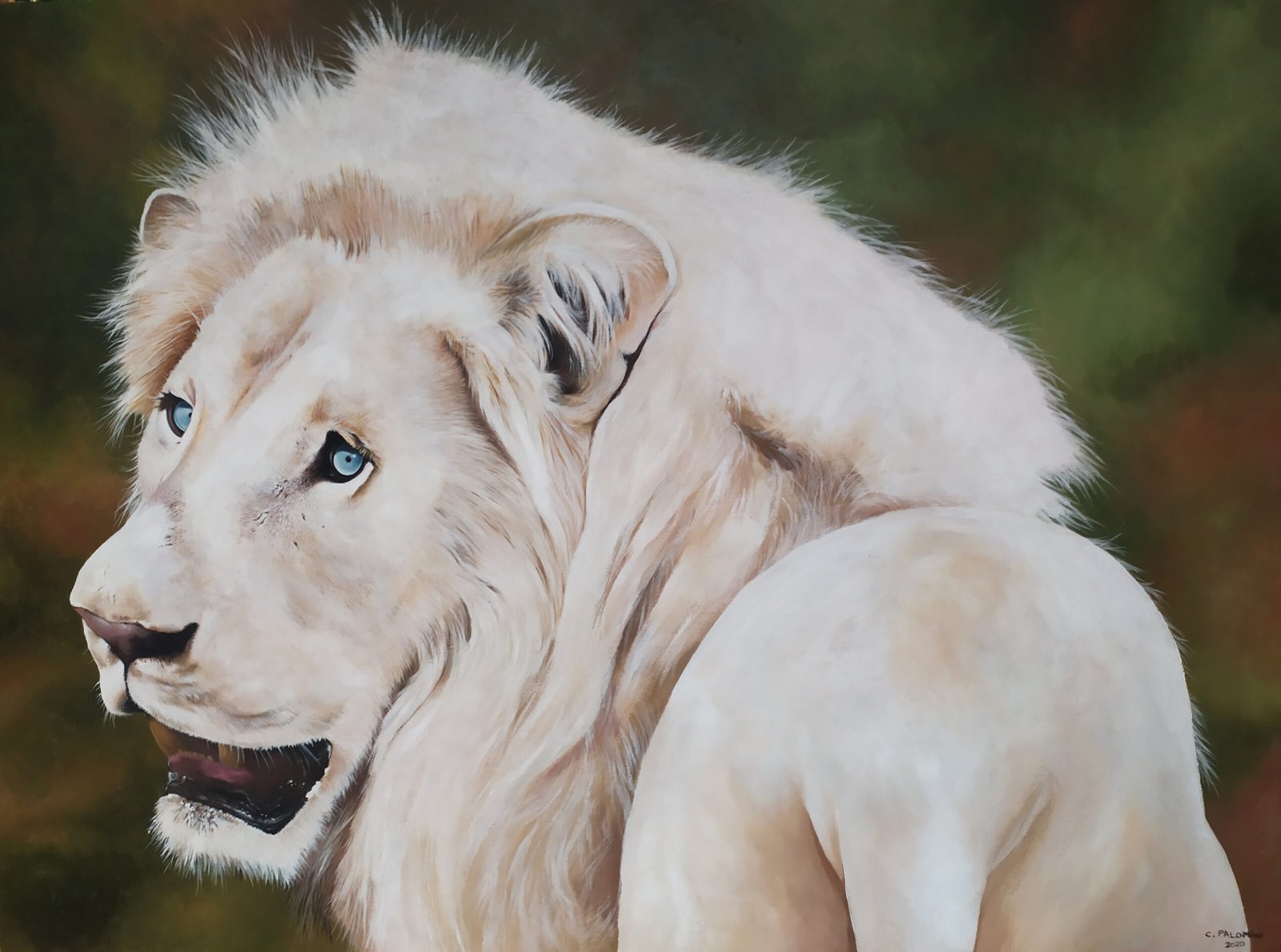 clotilde_palomino_painting_acrylic_lion