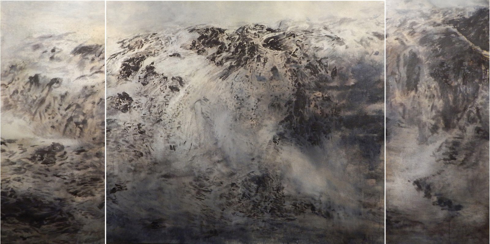 The-Appearance-II_J.-Li_40x79-inches-in-three-panels_Mixed-media-on-Arches-paper_21